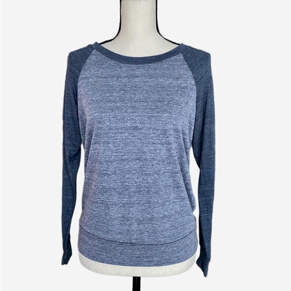 Alternative Apparel Ladies' Slouchy Eco Navy Jersey Pullover - Picture 4 of 5